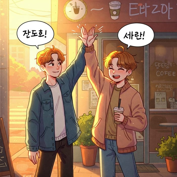 友達同士がカジュアルに別れの挨拶