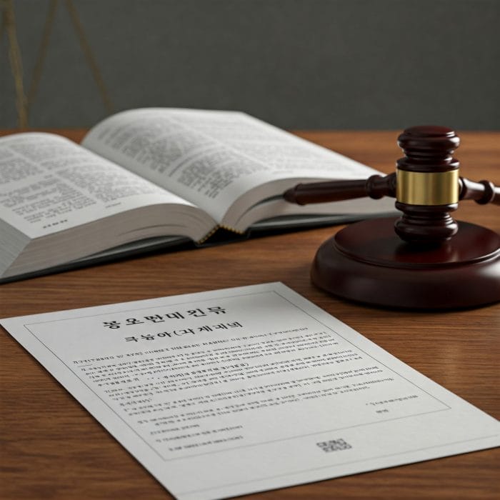 裁判所の建物や法律関連の書類のイメージ
