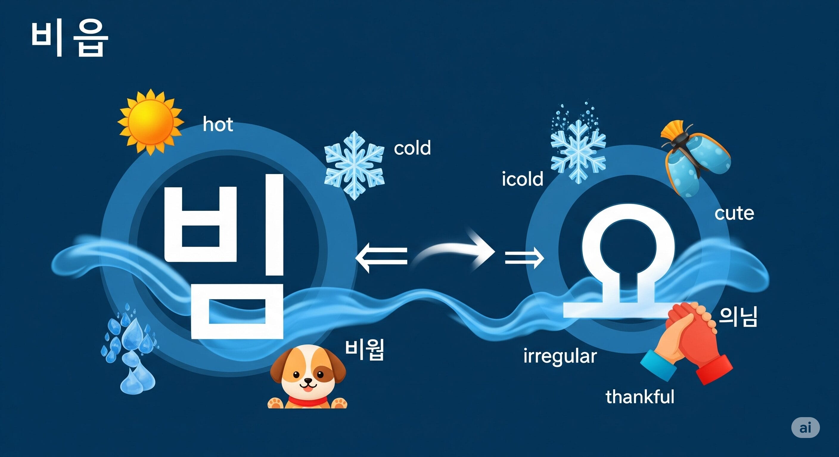 イラスト付きの韓国語の文字: 「暑い」と書かれた太陽、「寒い」と書かれた雪の結晶、犬、アイススケート、水滴、祈る手など、単語の関連性と意味を示します。. イラスト付きの韓国語の文字: 「暑い」と書かれた太陽、「寒い」と書かれた雪の結晶、犬、アイススケート、水滴、祈る手など、単語の関連性と意味を示します。.