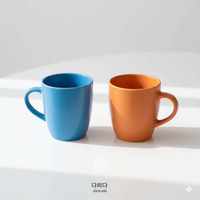 性質の違いを意味する「다르다」のコンセプトアート